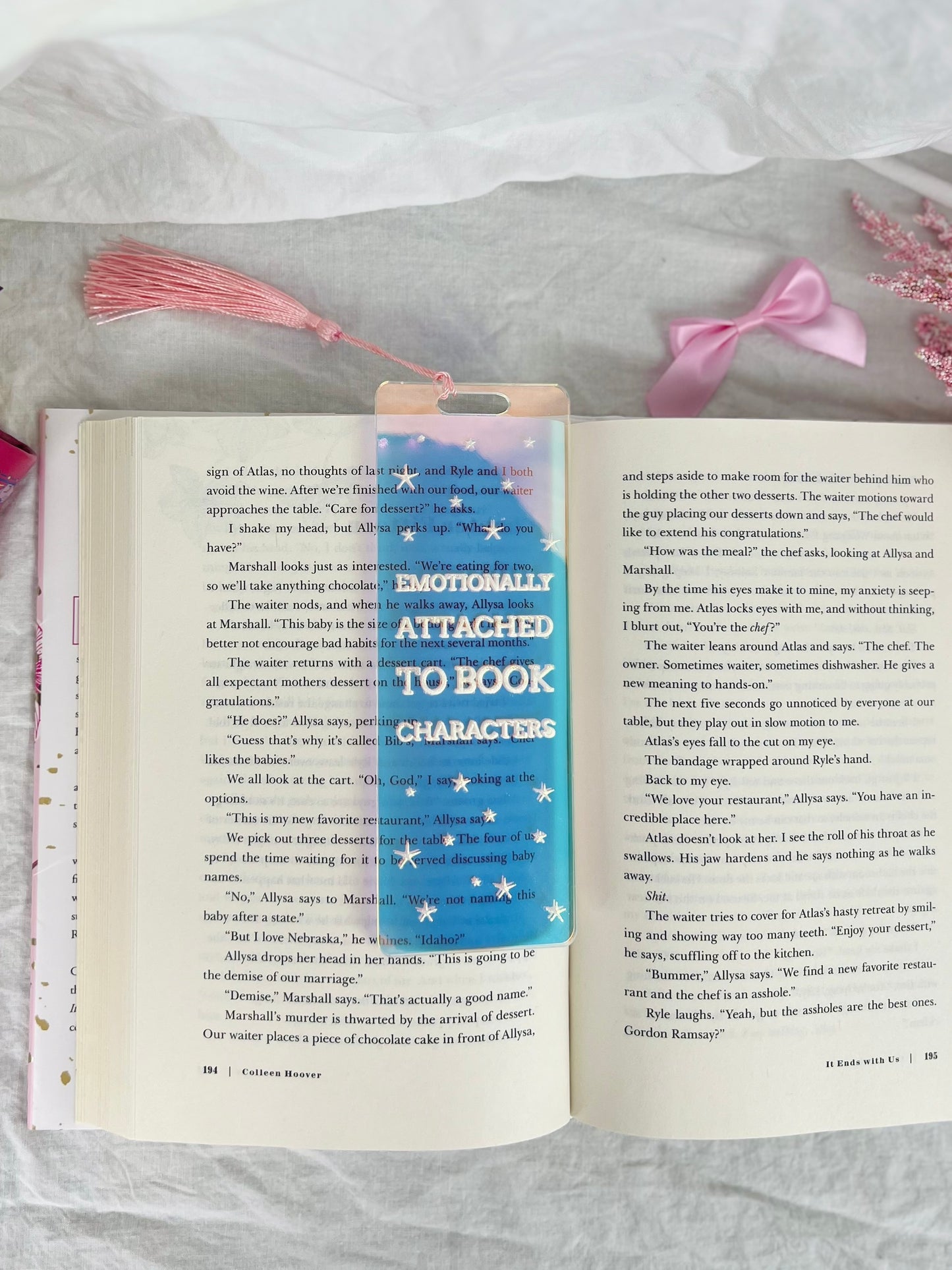 'Emotionally Attached' | Iridescent Acrylic Bookmark