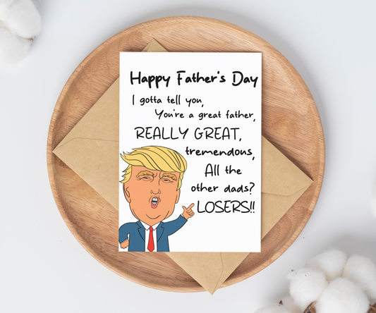 Trump Father's Day Card