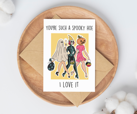 "Spooky Hoe" | Greeting Card