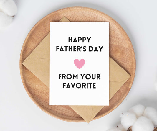 'From Your Favorite' | Father's Day Card