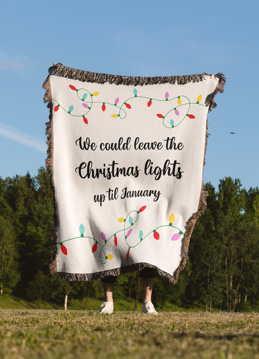 Christmas Lights Taylor Swift Throw Blanket