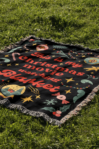 Christmas Movie Woven Throw Blanket