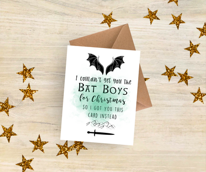 Acotar Bat Boys Christmas Card