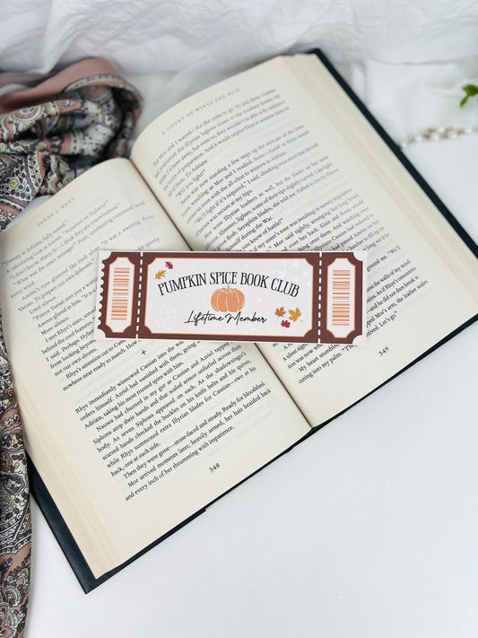 Pumpkin Spice Bookmark