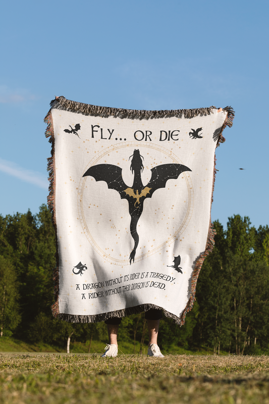 Fourth Wing Blanket "Fly or Die"