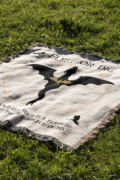 Fourth Wing Blanket "Fly or Die"