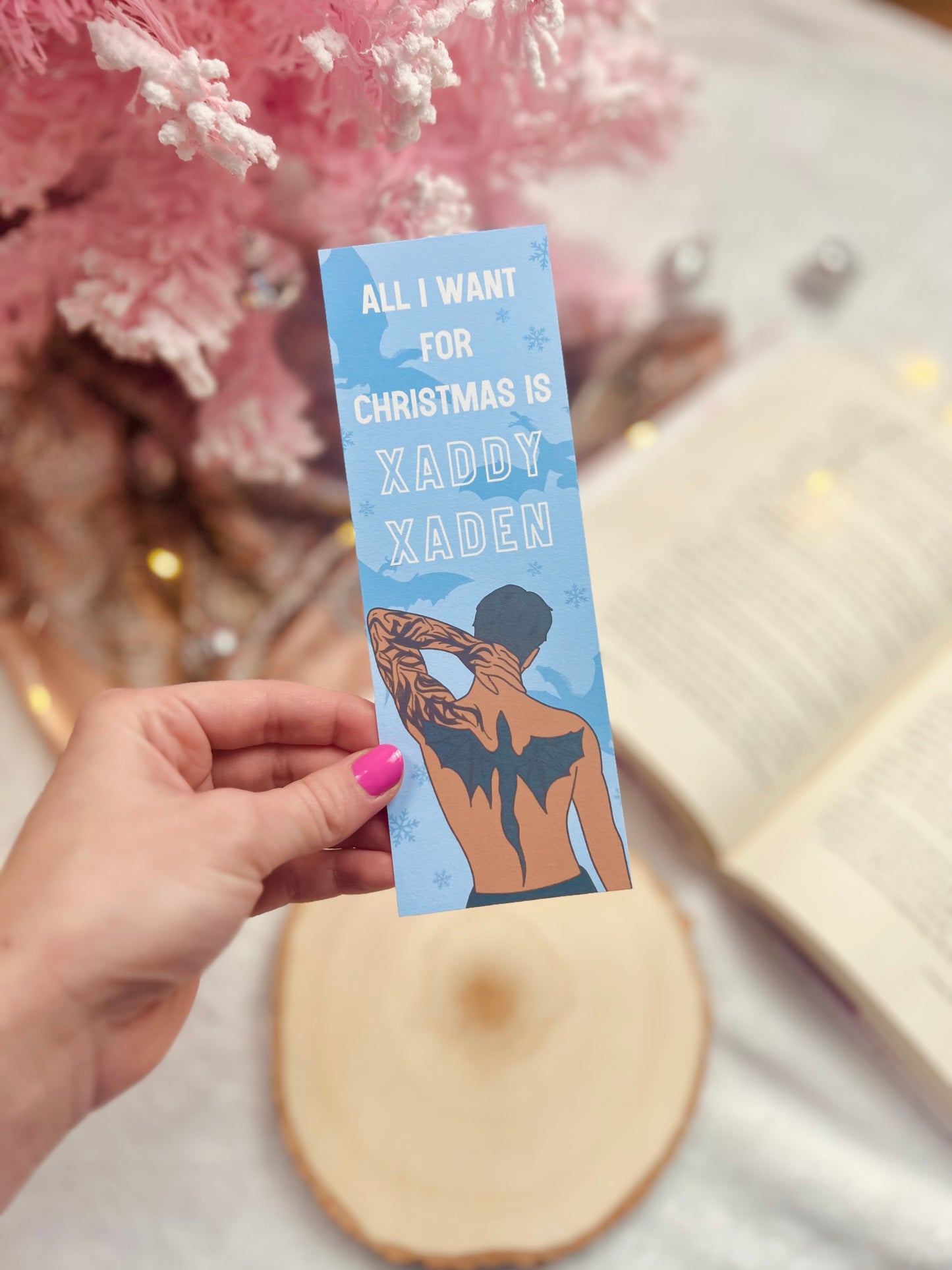 Xaddy Xaden Christmas Bookmark