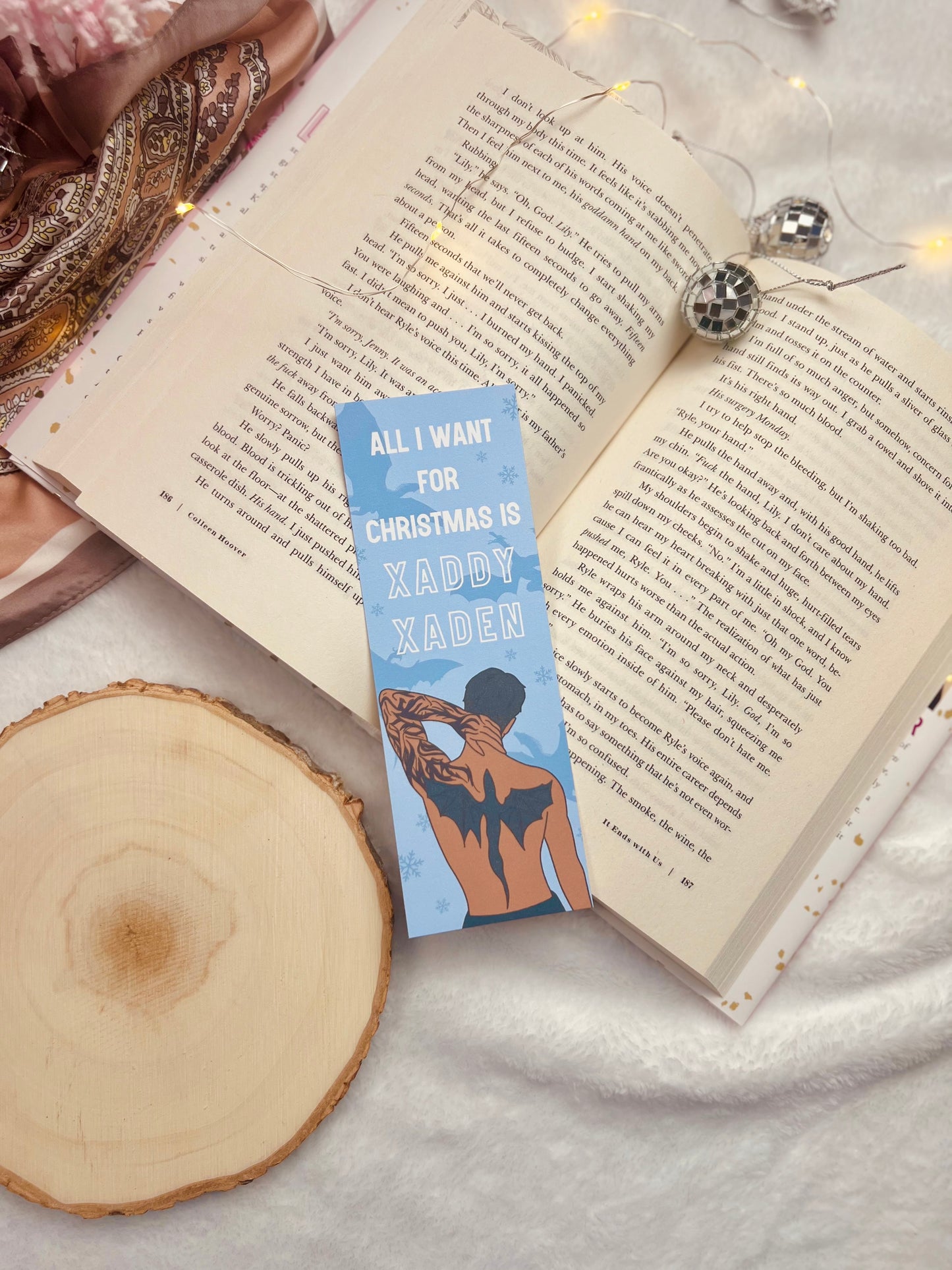 Xaddy Xaden Christmas Bookmark