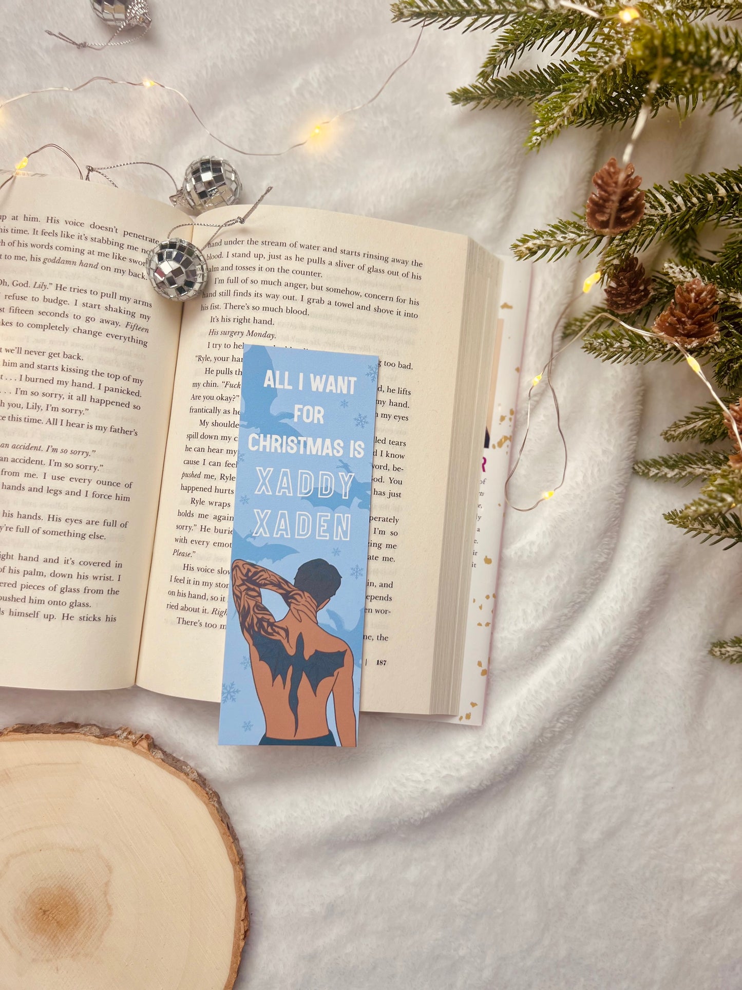 Xaddy Xaden Christmas Bookmark