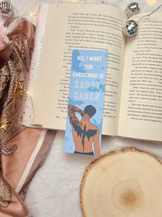 Xaddy Xaden Christmas Bookmark