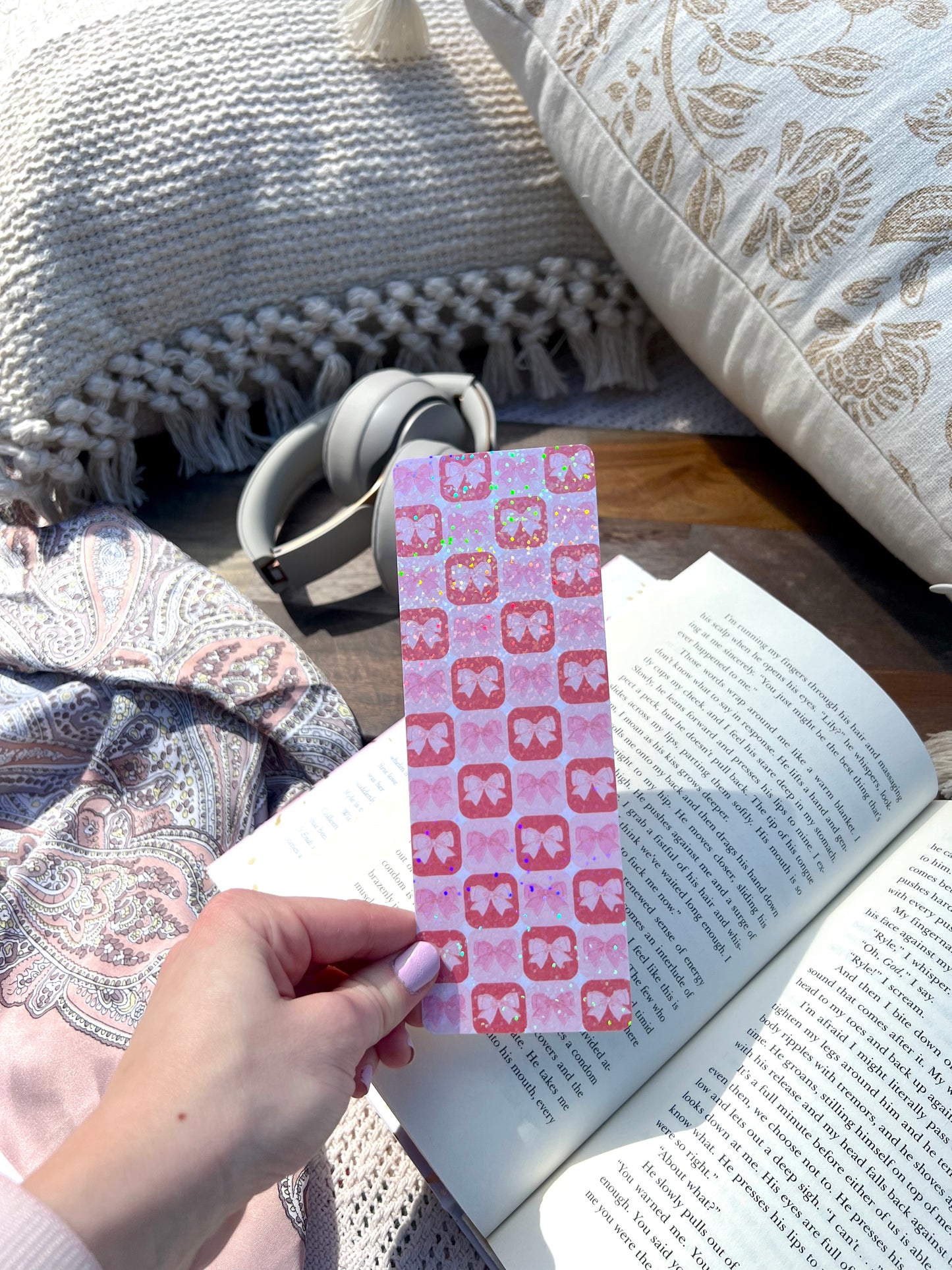 Checkered Bows Bookmark