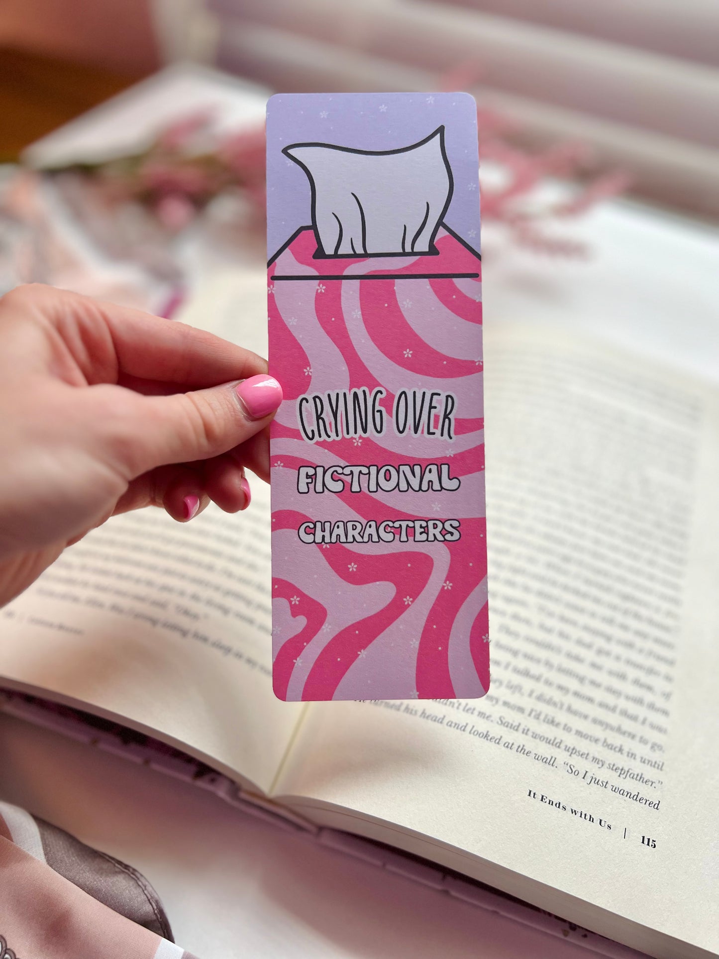 Crying Over Fictional Characters Bookmark