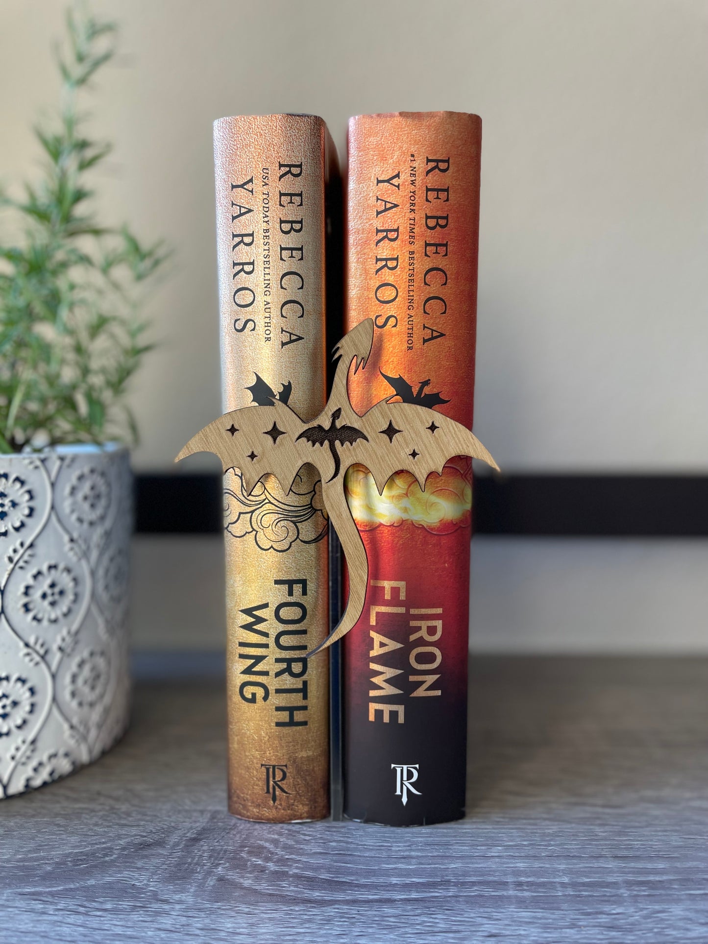 Wooden Dragon Bookshelf Decor