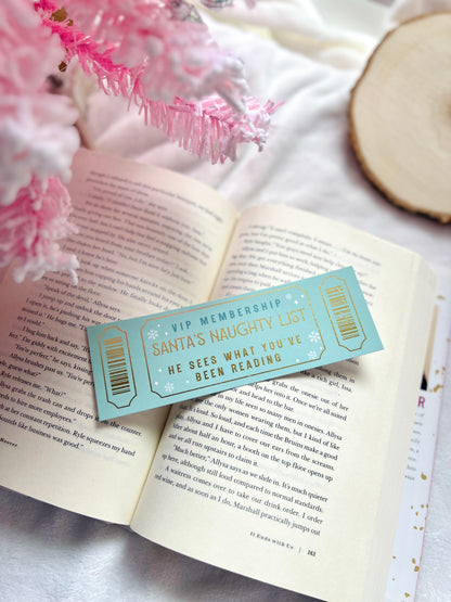 Gold Foil Christmas Bookmarks