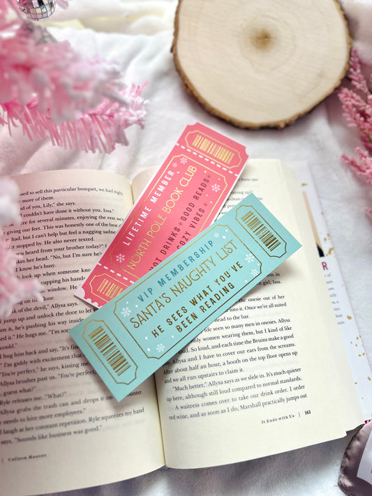 Gold Foil Christmas Bookmarks