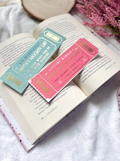 Gold Foil Christmas Bookmarks