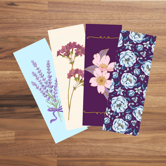 Flower Bookmarks Set