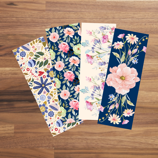 Floral Bookmarks Set