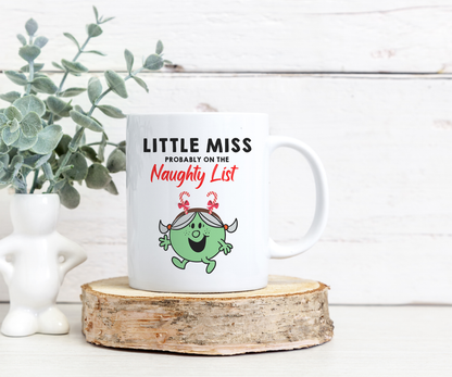 Funny Christmas Coffee Mug - Little Miss Naughty List