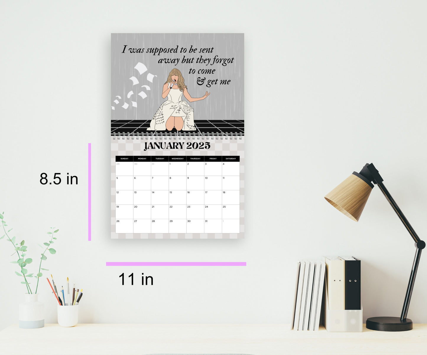 Taylor Swift 2025 Wall Calendar