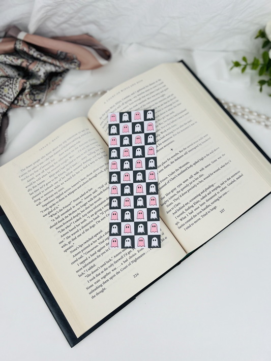 Checkered Ghost Bookmark