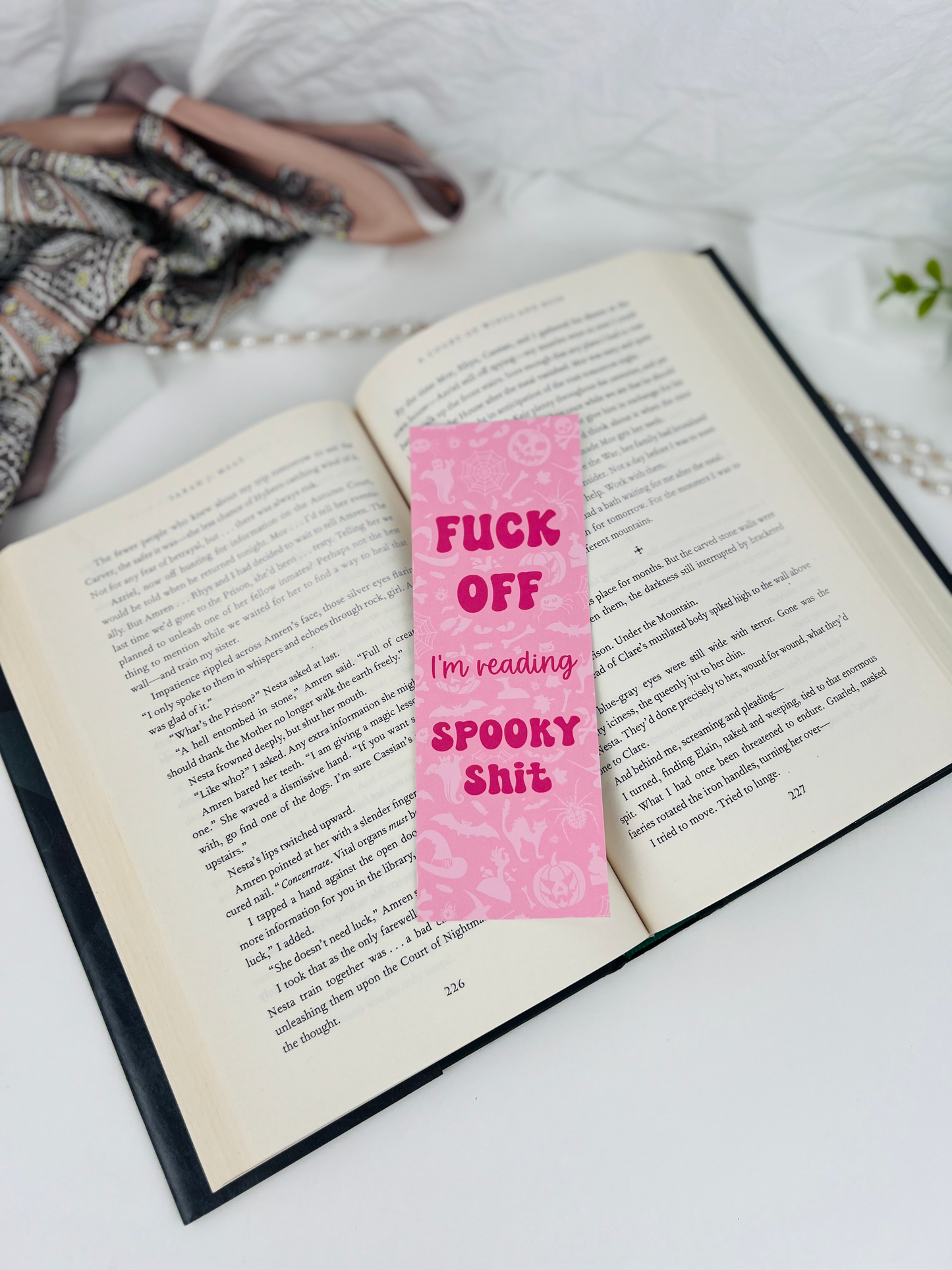 F*ck Off Spooky Bookmark (Pink)