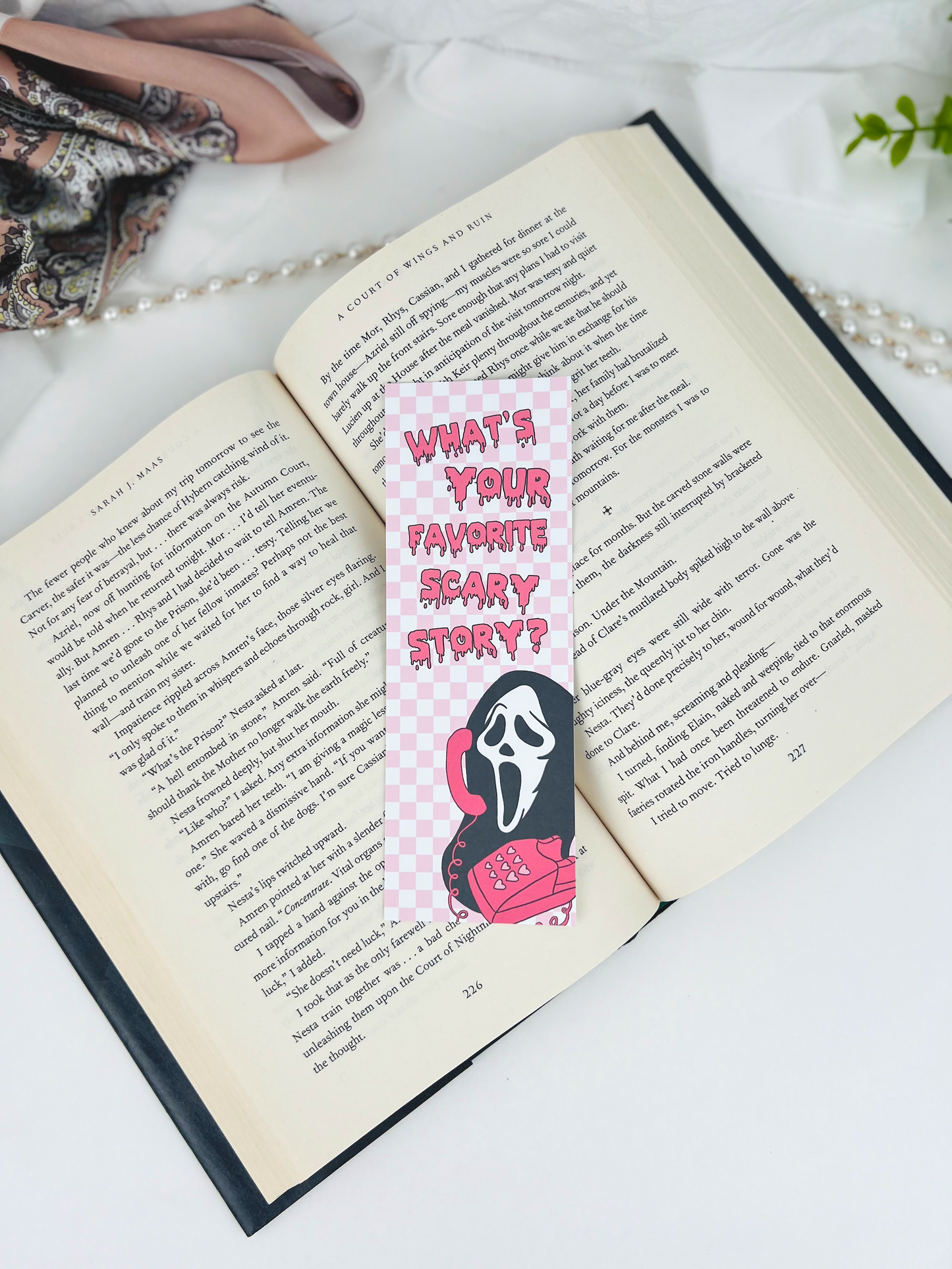 F*ck Off Spooky Bookmark (Pink)