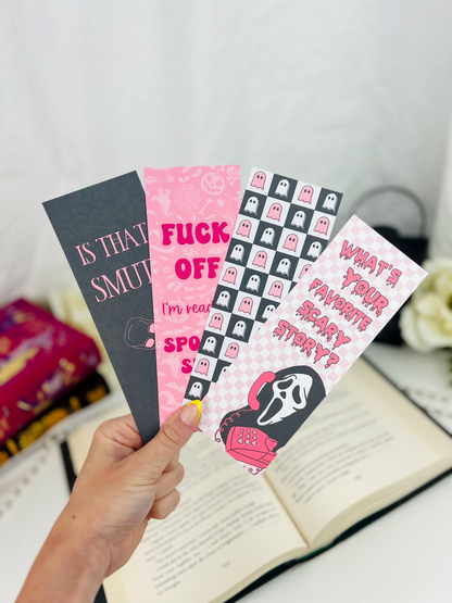 F*ck Off Spooky Bookmark (Pink)