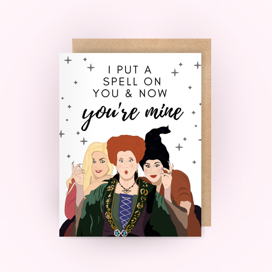 "I Put a Spell on You" Hocus Pocus Card