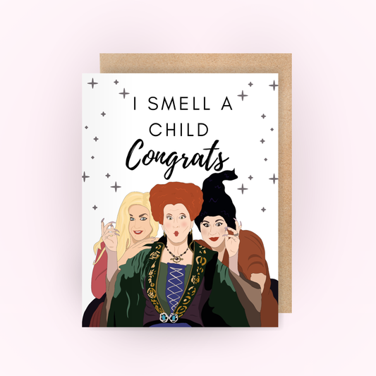 Hocus Pocus Baby Shower Card