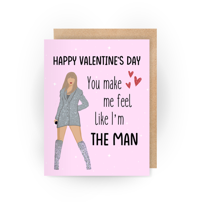 "The Man" Taylor Swift Valentine's Card