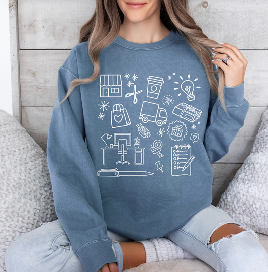 Doodle Small Business Sweatshirt