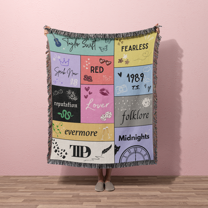 Eras Taylor Swift Woven Throw Blanket