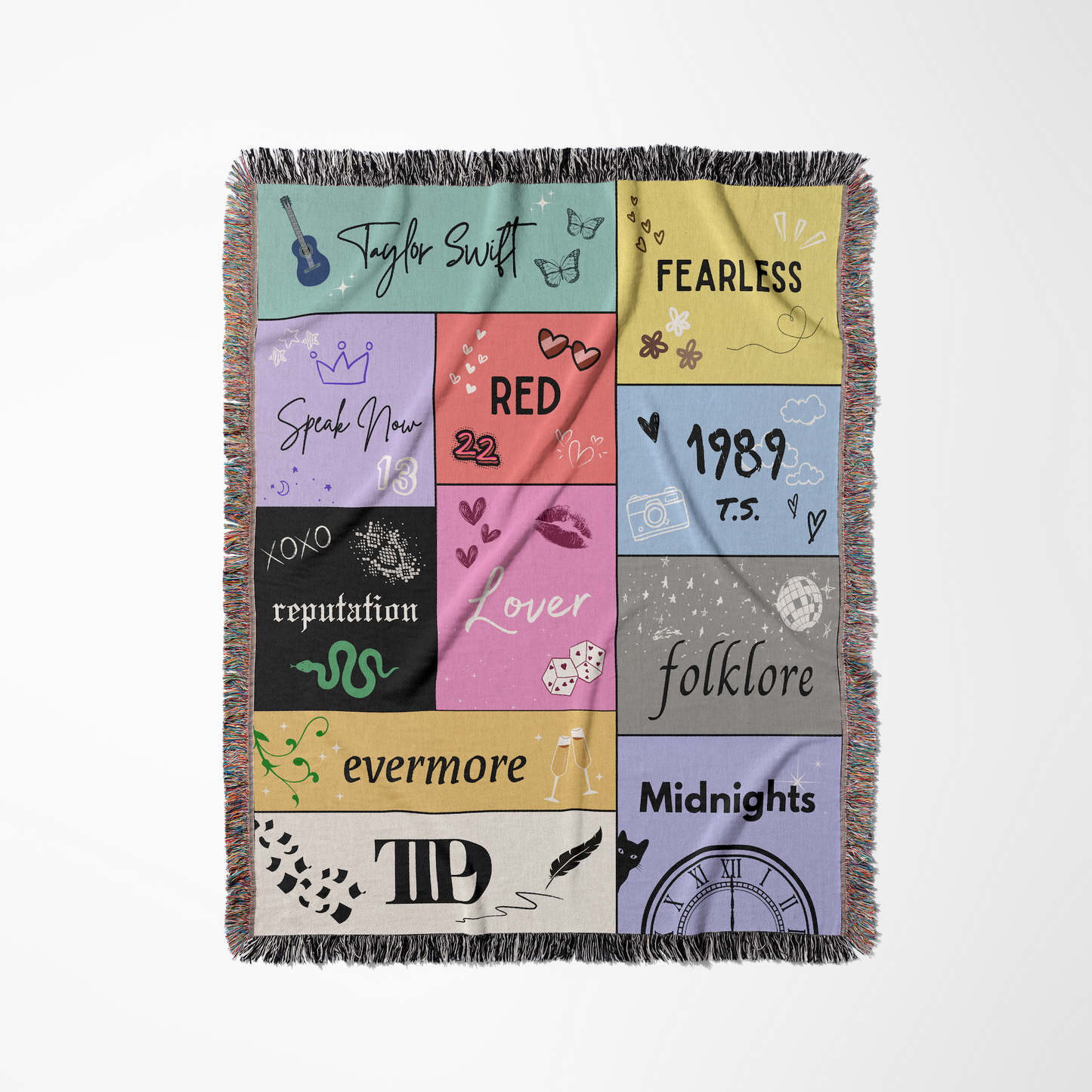 Eras Taylor Swift Woven Throw Blanket