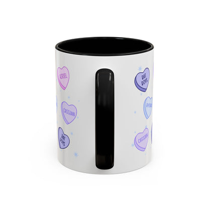 Bat Boys Candy Hearts Coffee Mug