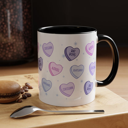 Bat Boys Candy Hearts Coffee Mug