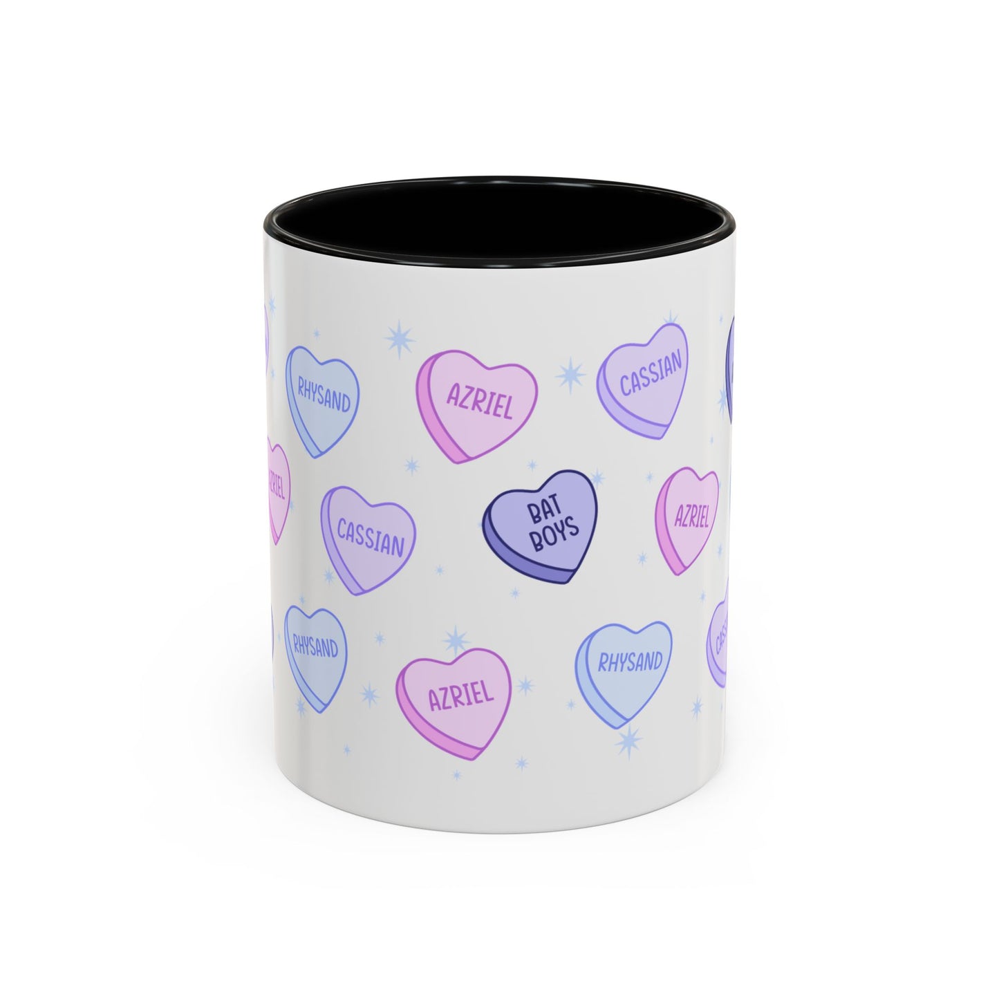 Bat Boys Candy Hearts Coffee Mug