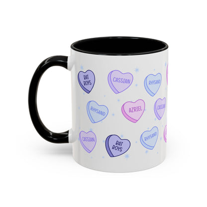 Bat Boys Candy Hearts Coffee Mug