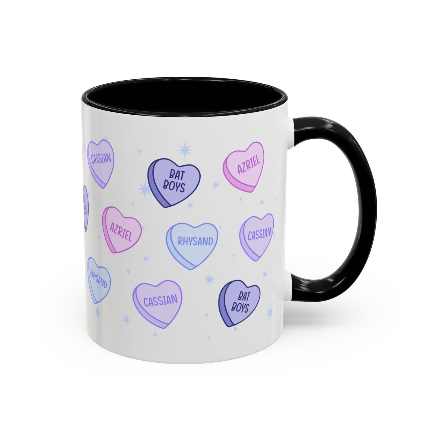 Bat Boys Candy Hearts Coffee Mug