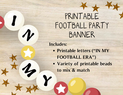 printable super bowl party banner