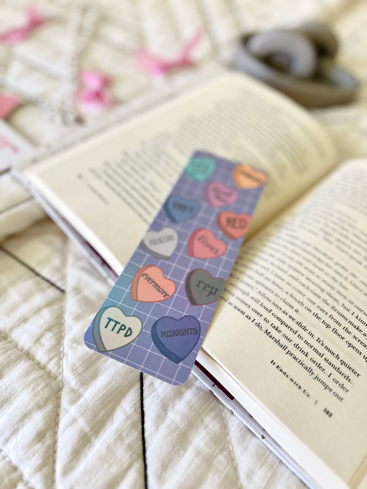 Eras Candy Hearts Bookmark