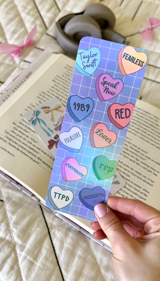 Eras Candy Hearts Bookmark