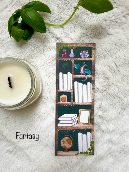 Bookshelf Tracker Bookmark, Reading List Bookmark, stocking stuffer, gift for book lover