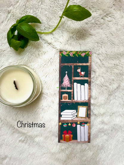 Bookshelf Tracker Bookmark, Reading List Bookmark, stocking stuffer, gift for book lover