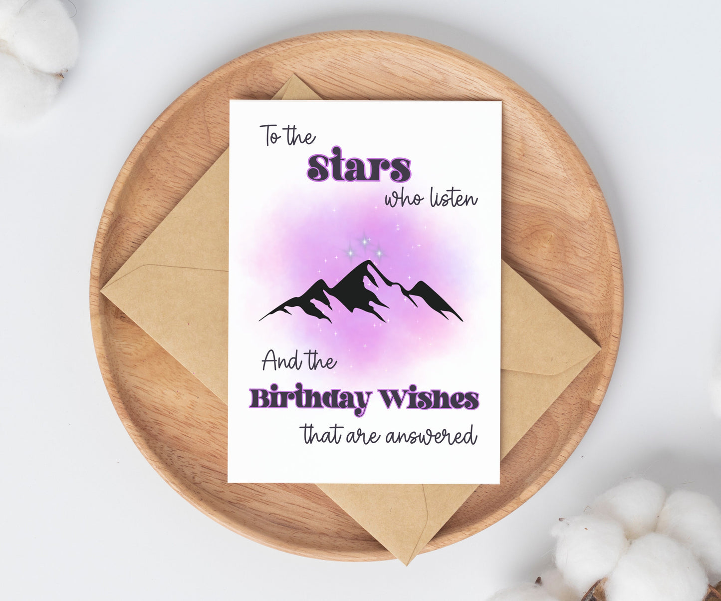 Star Birthday Card / card for reader / bookmark gift set / book lover