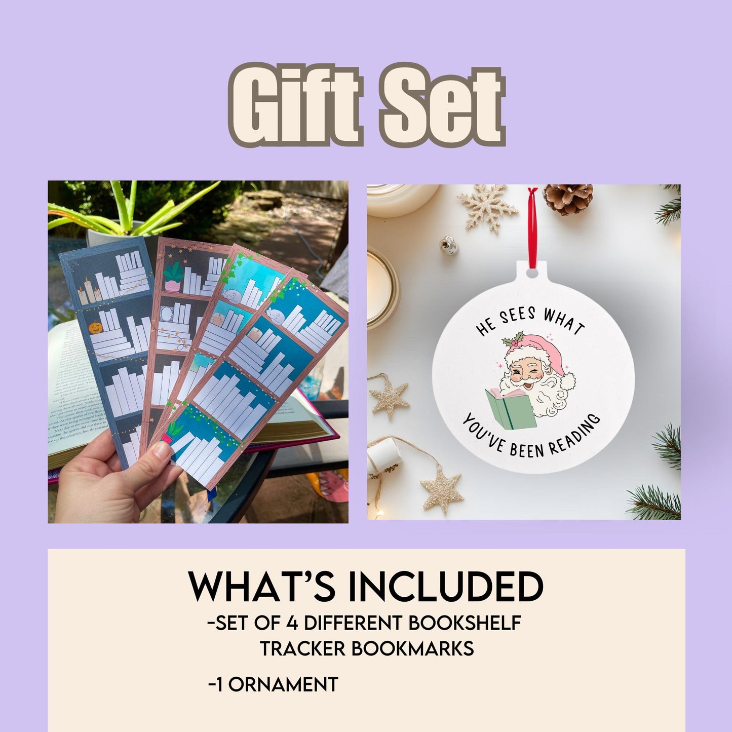 Bookshelf Tracker Bookmark, Reading List Bookmark, stocking stuffer, gift for book lover