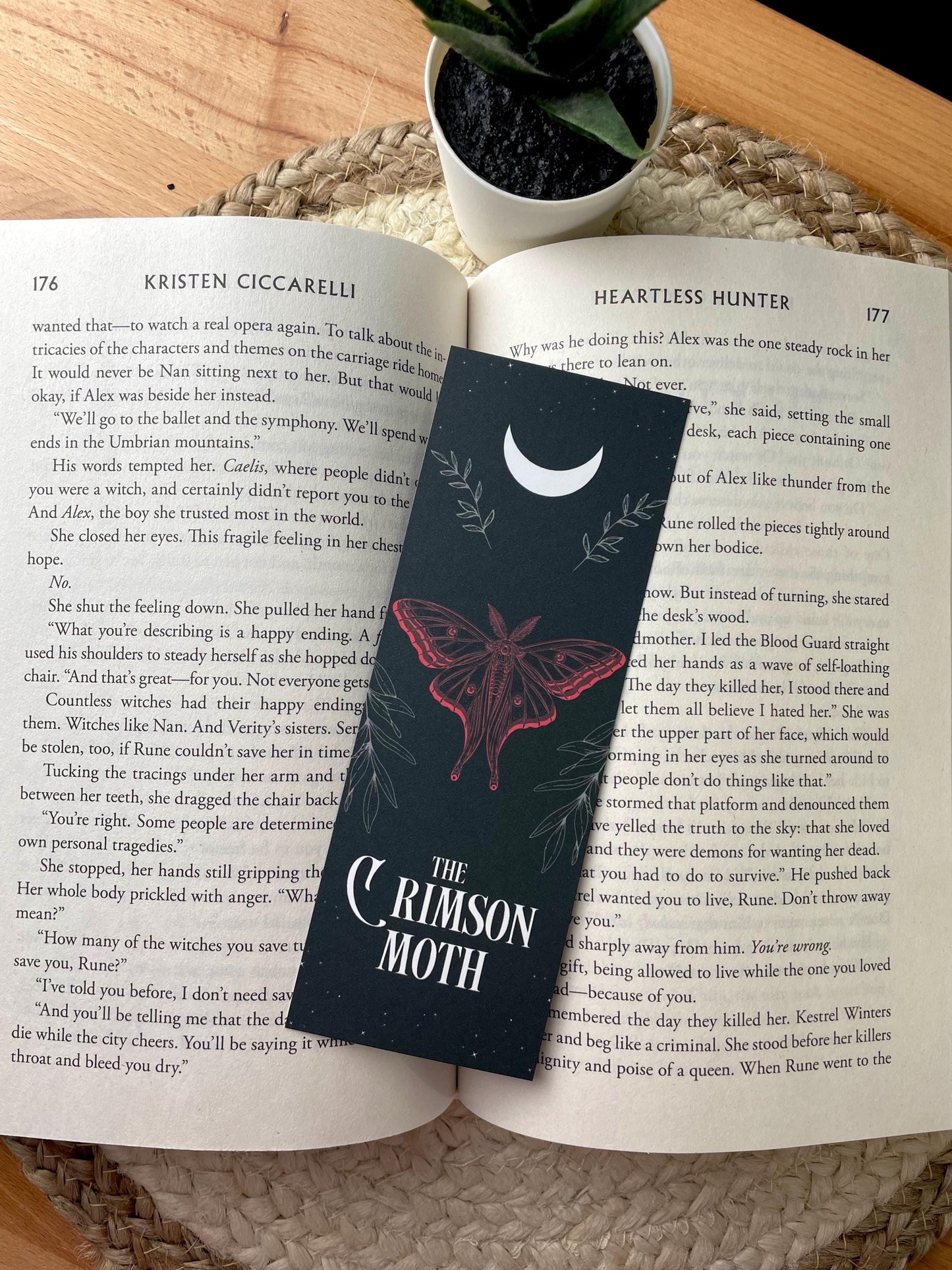 Fantasy Bookmarks Set, Crimson Witchy Gift, Book Lover Gift, Gift, Bookish Gift, bookmark set, gift for reader