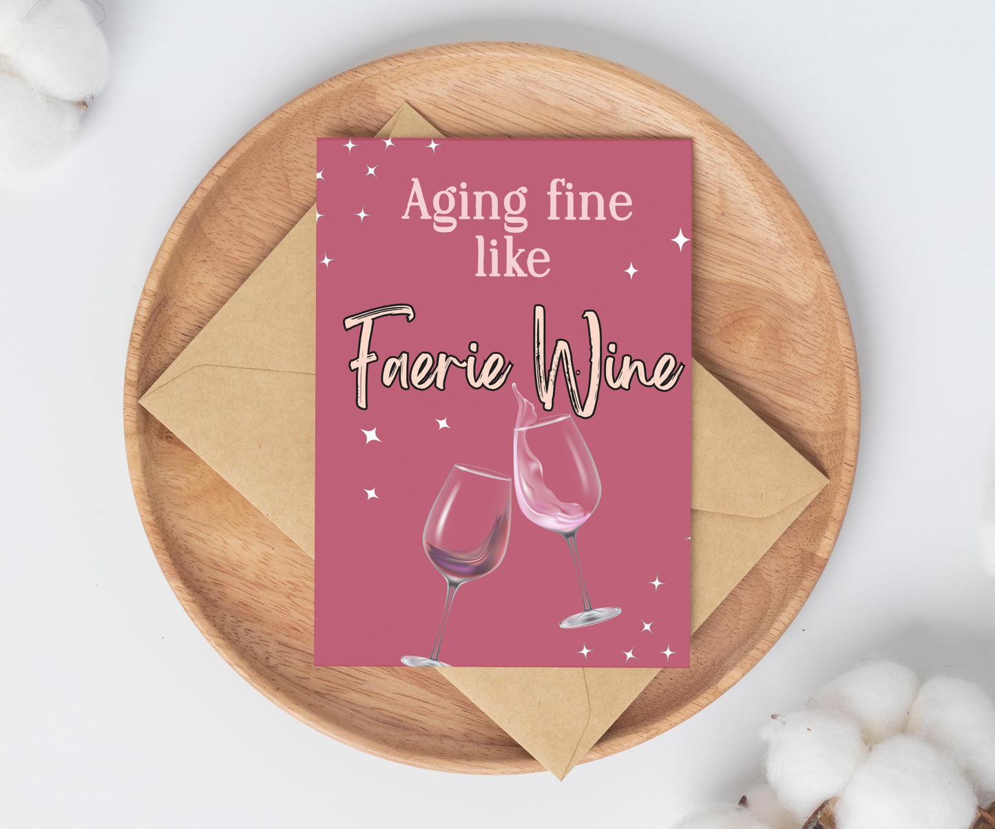 Bookish Fae Birthday Card / Acotar birthday Card / card for reader / bookmark gift set / book lover