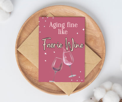 Bookish Fae Birthday Card / Acotar birthday Card / card for reader / bookmark gift set / book lover