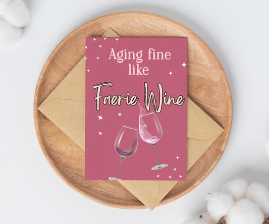 Bookish Fae Birthday Card / Acotar birthday Card / card for reader / bookmark gift set / book lover